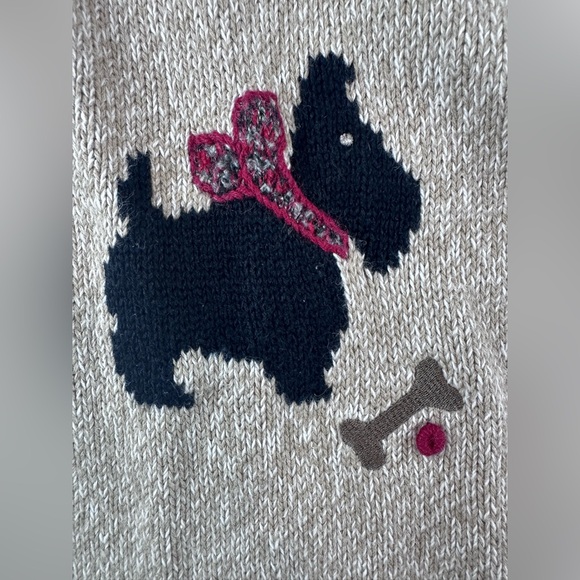 CJ Banks Hand Embroidered Scottie Dog Sweater - Picture 3 of 10